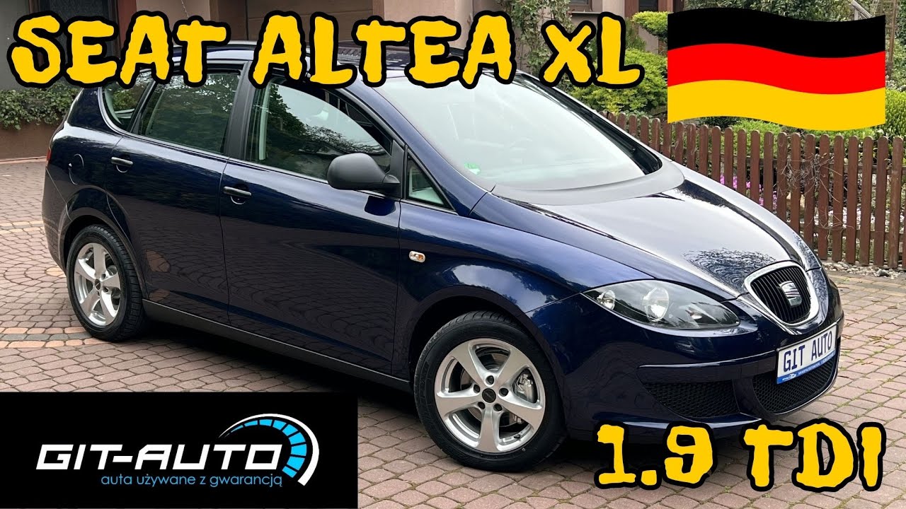 Seat Altea XL▶️1.9TDI 105KM🤩238.000km⚠️Serwisowany✅Import🇩🇪02/2008✅GIT-AUTO🇩🇪🚗🚙