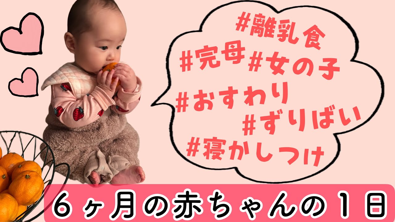 【生後６ヶ月】赤ちゃんの１日ルーティン🎶