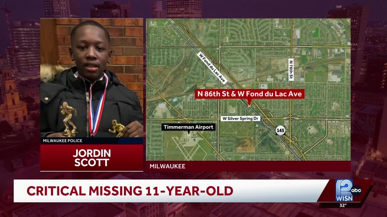 Milwaukee police search for critically missing 11-year-old