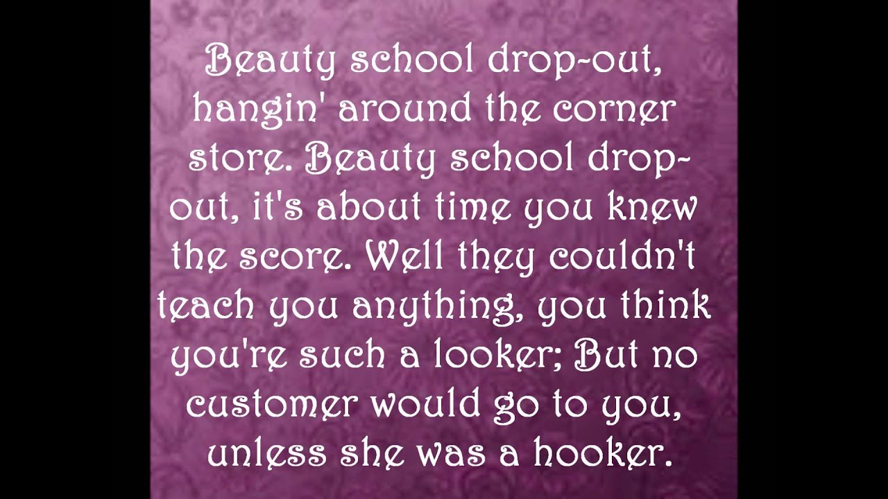 Beauty school dropout- Grease