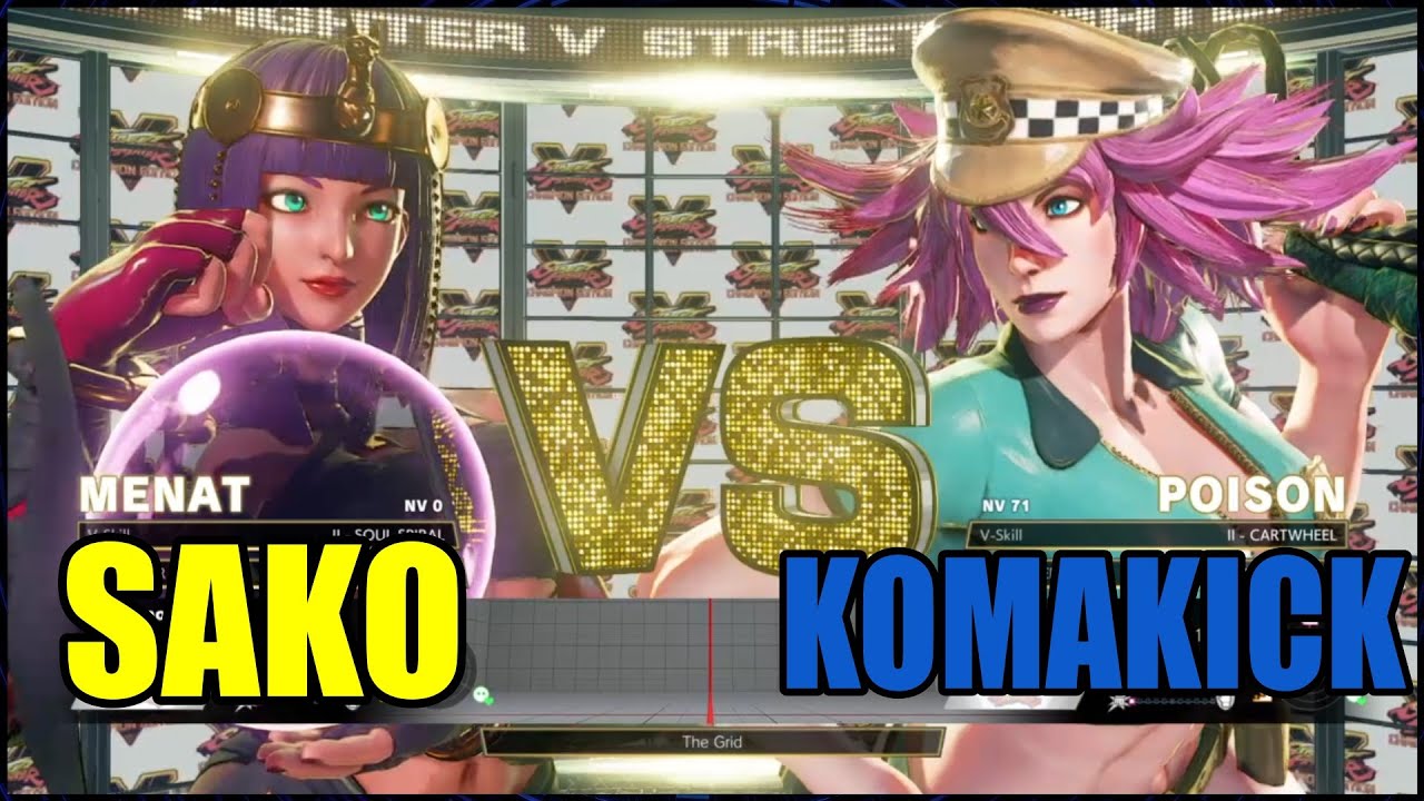 SAKONOKO (MENAT) vs KOMAKICK (POISON) - street fighter 5 champion edition online matches