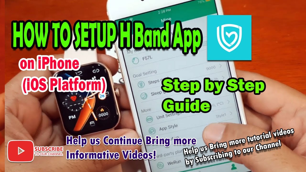 How to Setup H Band App on iPhone  (iOS platform)