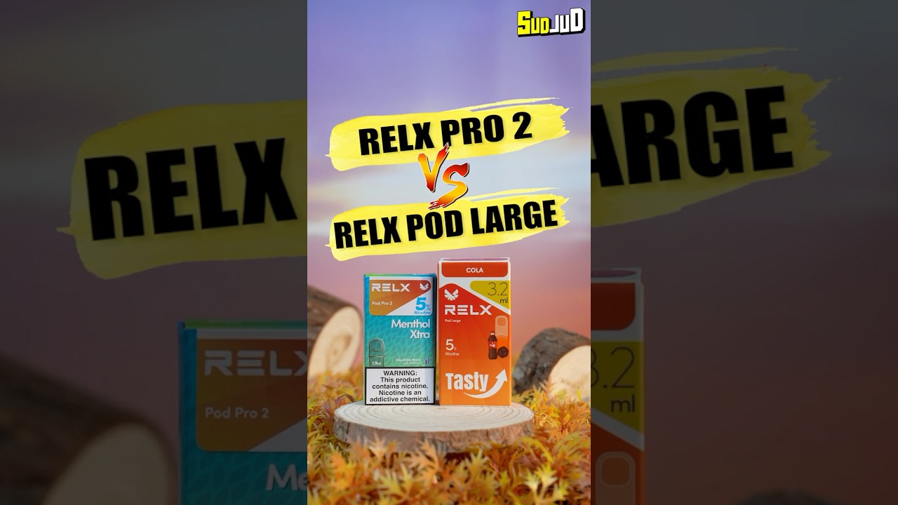 เลือกหัวพอตตัวไหนดี Relx Pod Pro 2 สายฟีล vs Relx Pod Large สายคุ้ม #relx #หัวพอตrelx