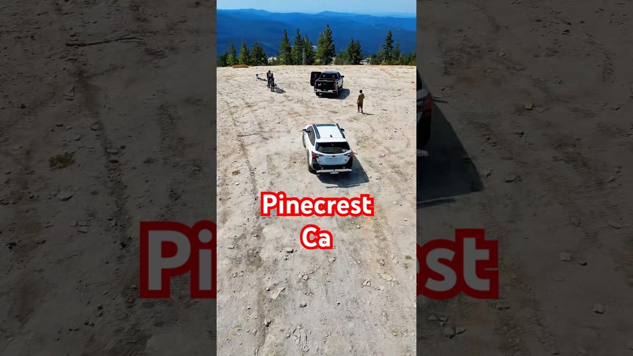 Pinecrest lake drone shot 