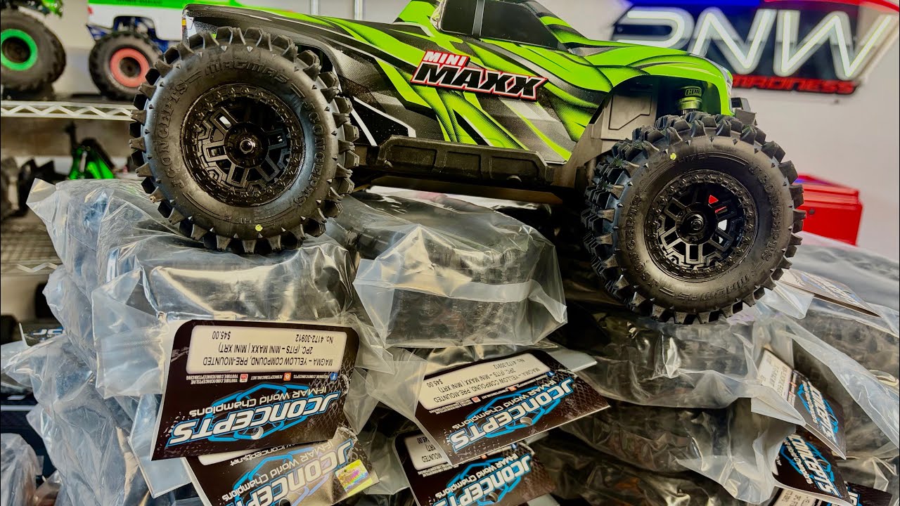 ЛУЧШИЕ ШИНЫ ДЛЯ ВАШЕГО TRAXXAS MINI MAXX, БЕЗ СОМНЕНИЙ! #Jconcepts #Magmas