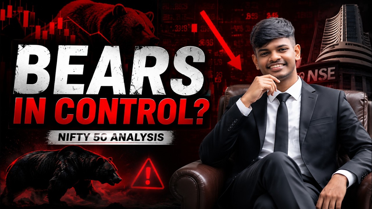 NIFTY 50 BEARS IN CONTROL?  | Tomorrow Market Crash or Reversal? | NIFTY 50 Analysis