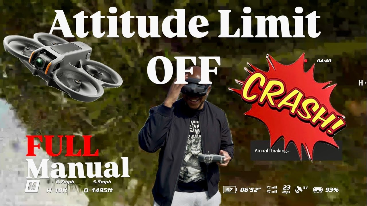 Attitude Limit OFF! First “REAL” Full Manual Practice - DJI Avata 2