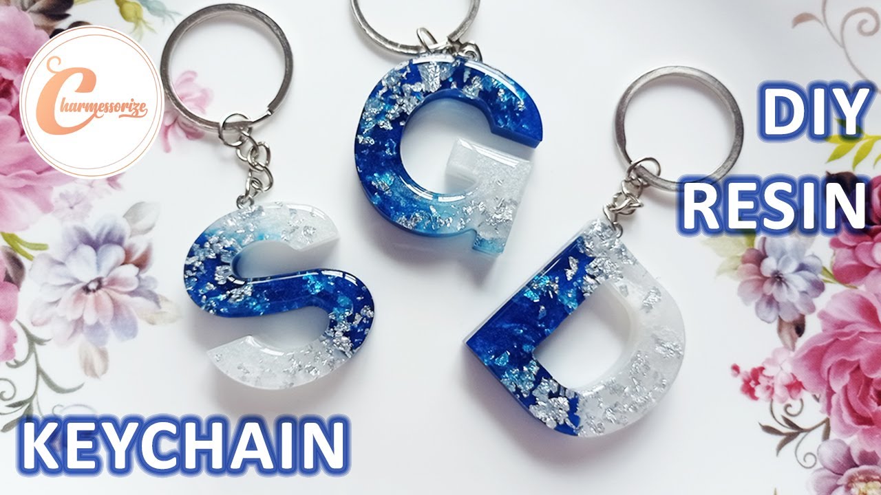 DIY Epoxy Resin Craft  | Making Alphabet Letter Keychains | Simple Resin Crafts For BEGINNERS