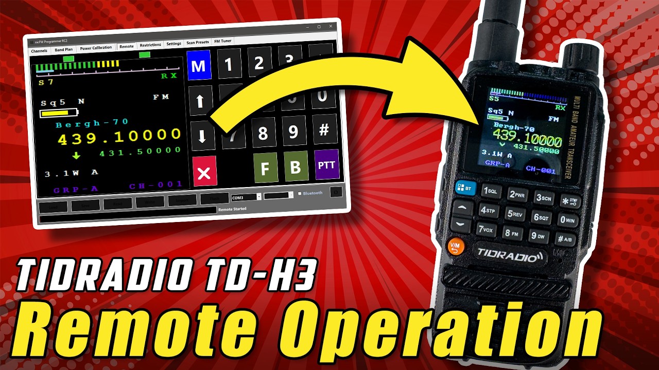 Tidradio TD-H3 📱 Remote Betrieb, Gruppen & Power Calibration mit nicFW Programmer
