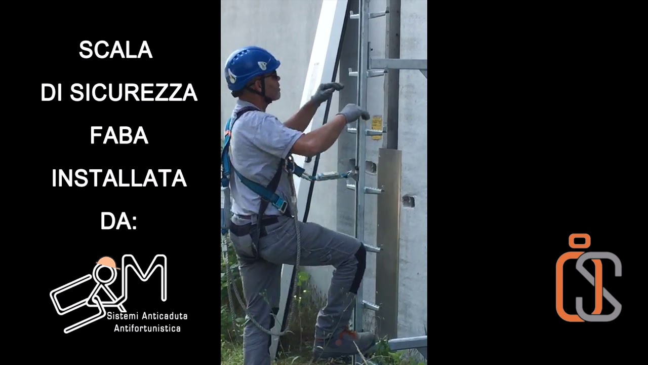 SCALA ANTICADUTA FABA installata da S&M anticaduta - specialista IN-SAFETY.
