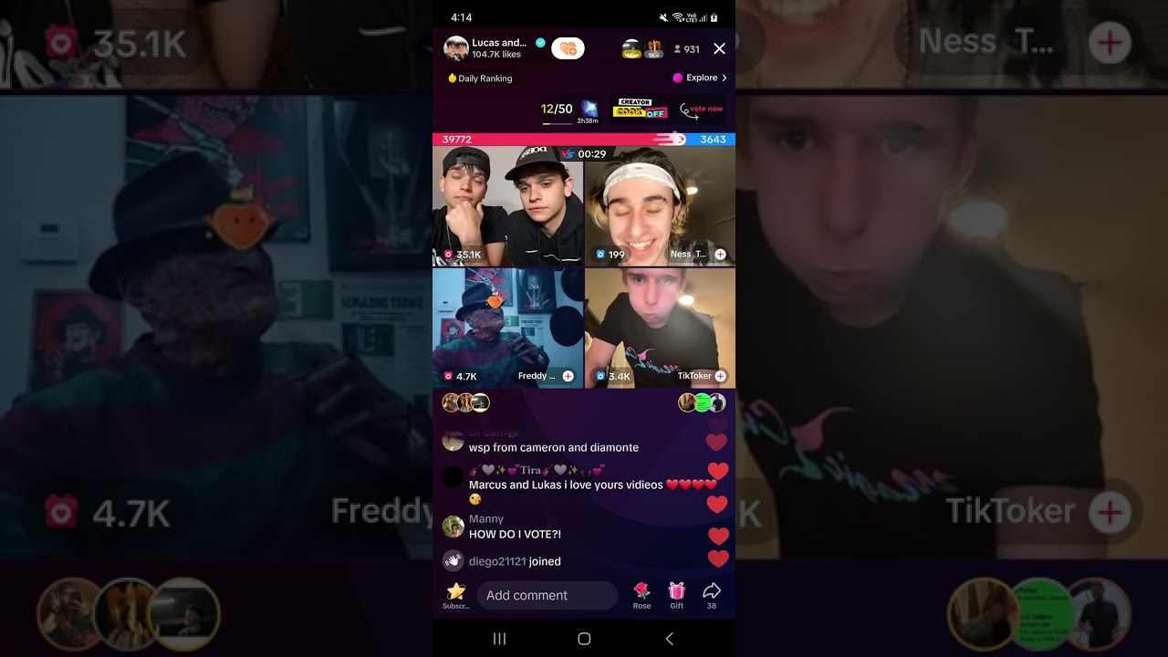Lucas and Marcus going on tiktok live
