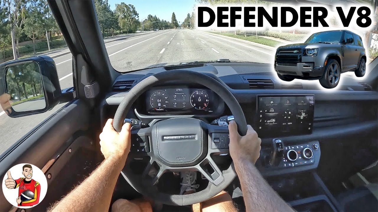 Land Rover Defender 90 V8 2022 года — для злодеев Бонда с большим бюджетом (обзор POV Drive)