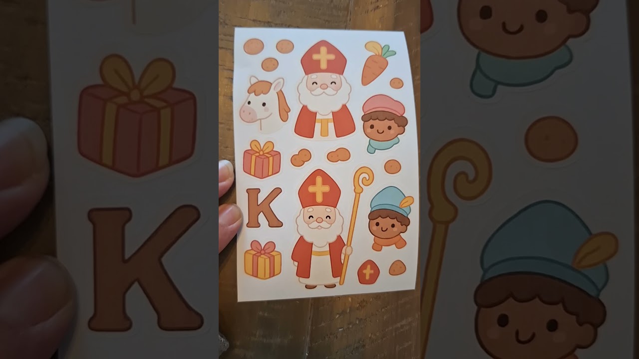 stickers maken voor te journalen #sinterklaas #stickers