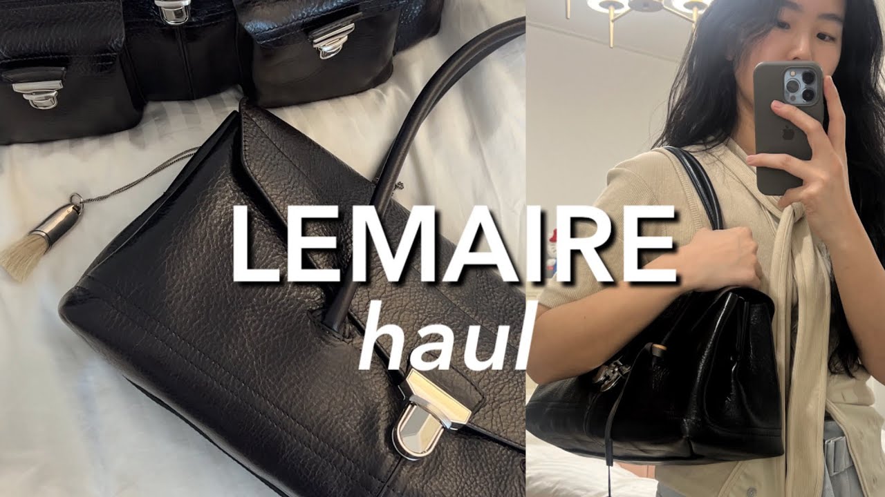 르메르홀릭의 LEMAIRE 2025ss haul | 숄더기어백 위켄드라지 비교, 나시, 버킷햇, 신상 반지 언박싱