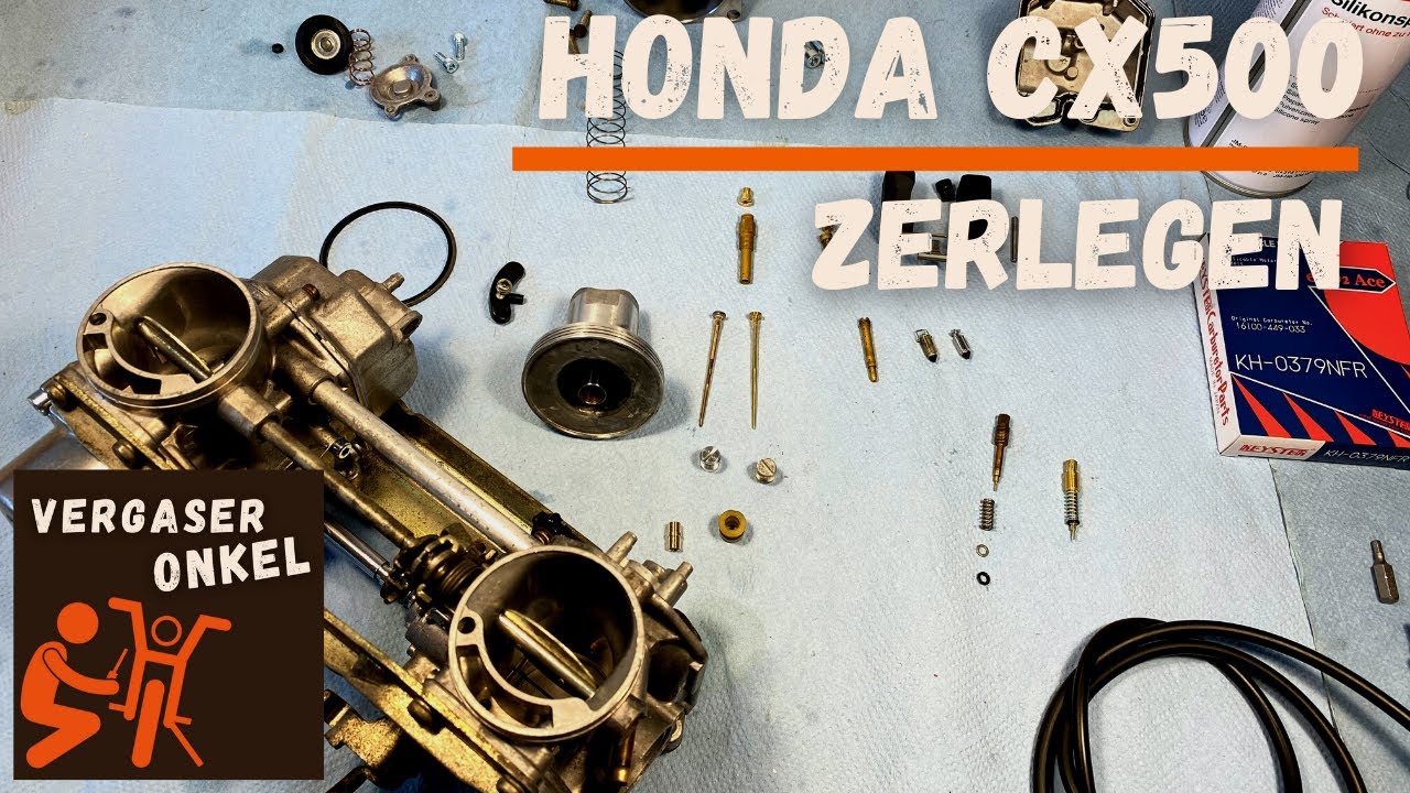 Vergaser Honda CX500 zerlegen, ausführlich erklärt vom Vergaseronkel