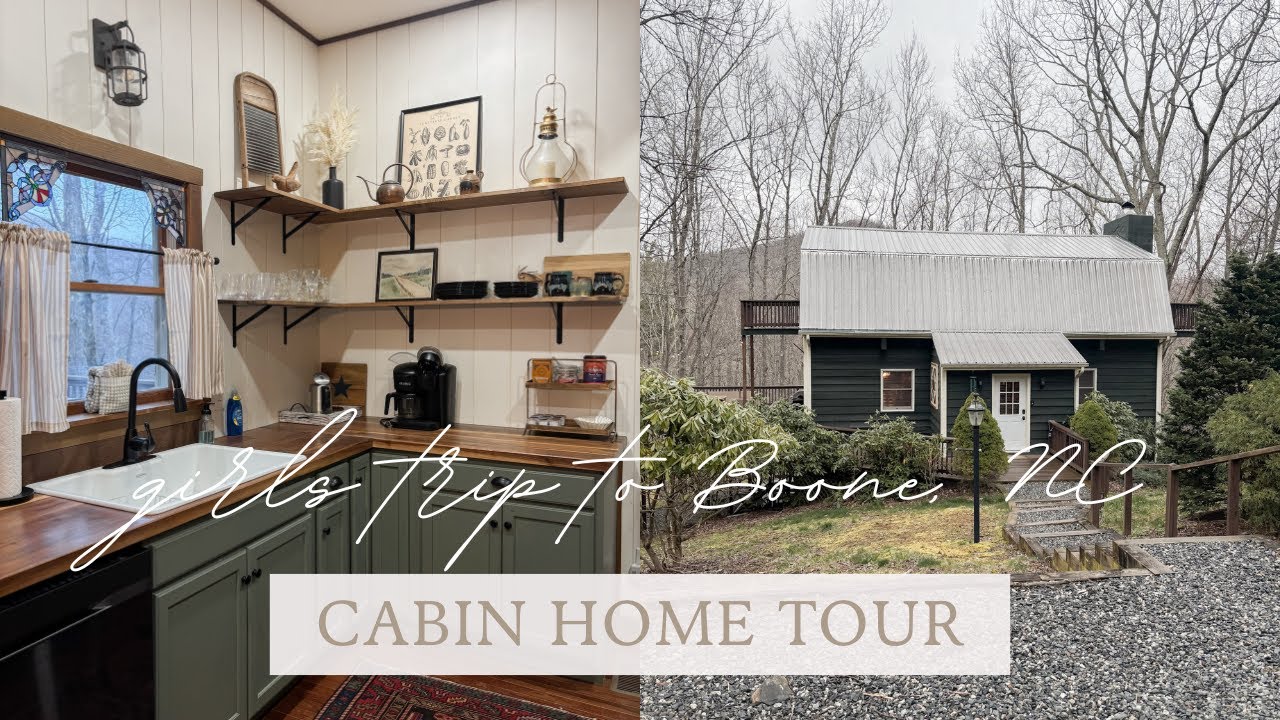 Antique Shopping + Cozy Mountain Cabin Tour | Girls Trip to Boone, NC
