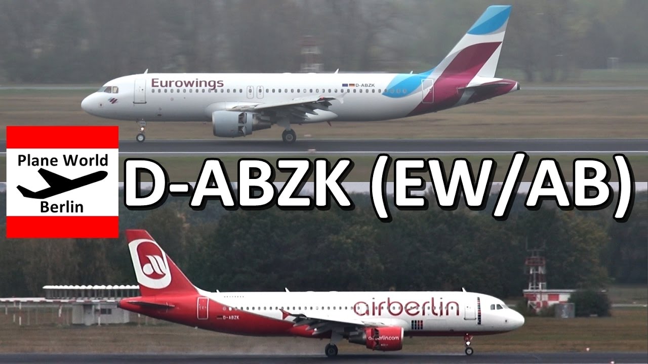 First operating day for Eurowings: Airbus A320 *D-ABZK* (ex Air Berlin)