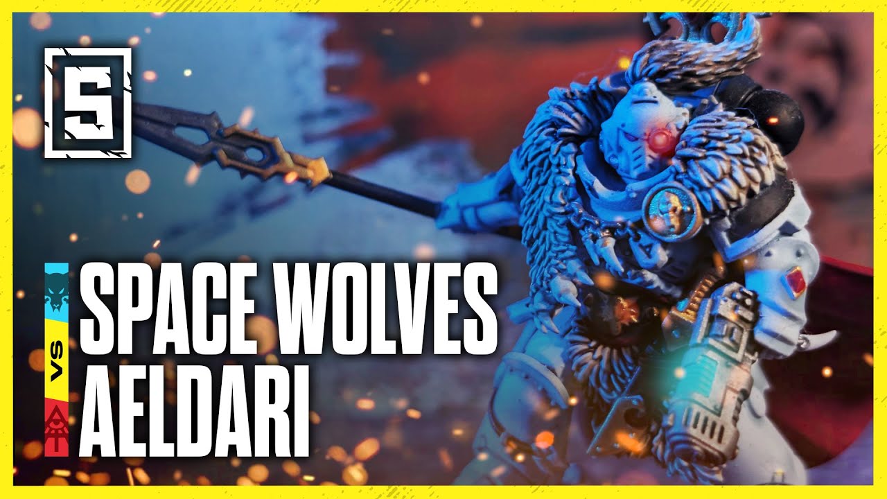 Space Wolves vs Aeldari - KING OF THE COLOSSEUM | Warhammer 40k LIVE Battle Report