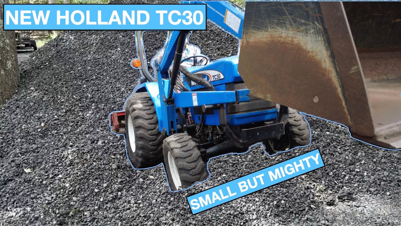 NEW HOLLAND TC30 TRACTOR | VS 60 TONS OF ASPHALT MILLINGS