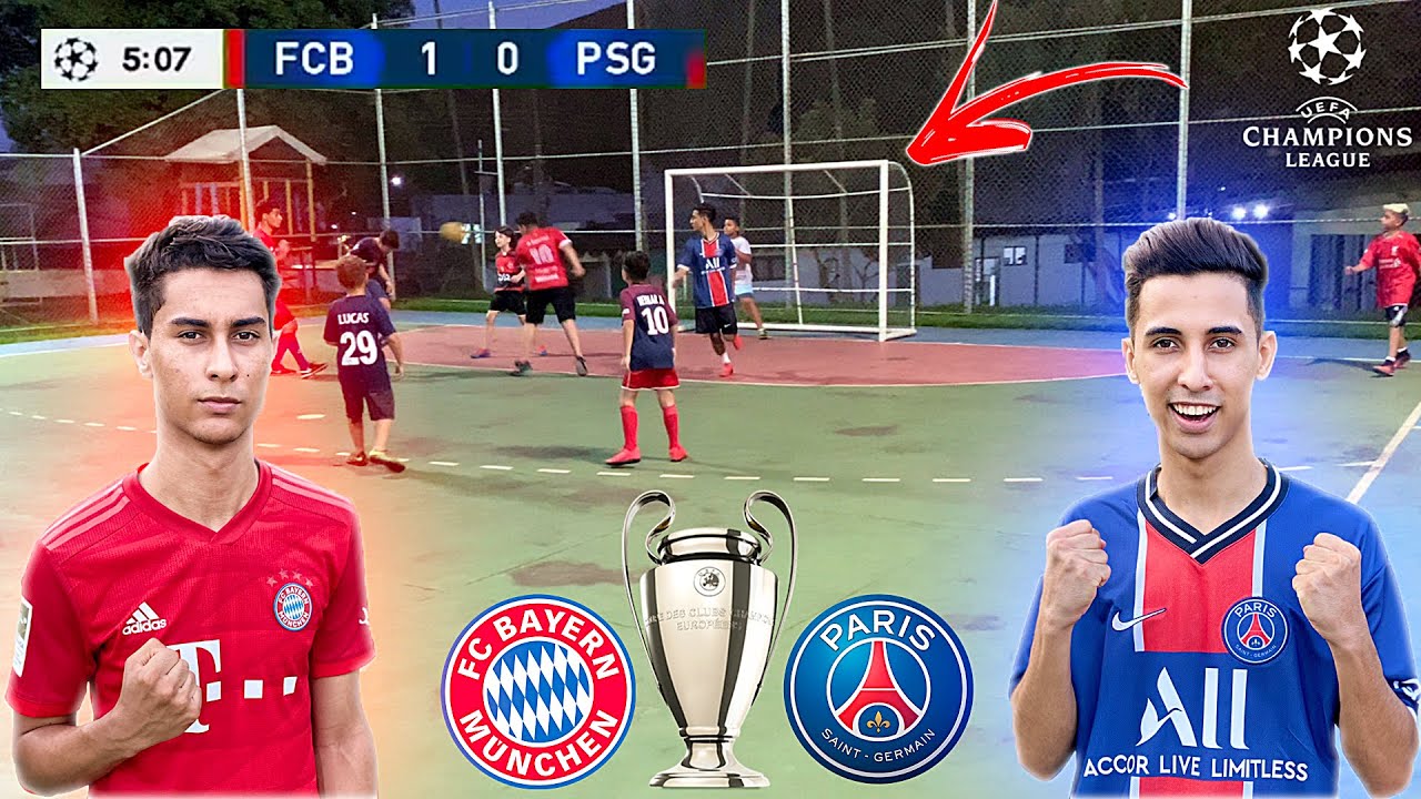 UEFA CHAMPIONS LEAGUE FINAL PSG vs BAYERN JOGO 5 vs 5 DESAFIOS DE FUTEBOL ‹ Rikinho ›