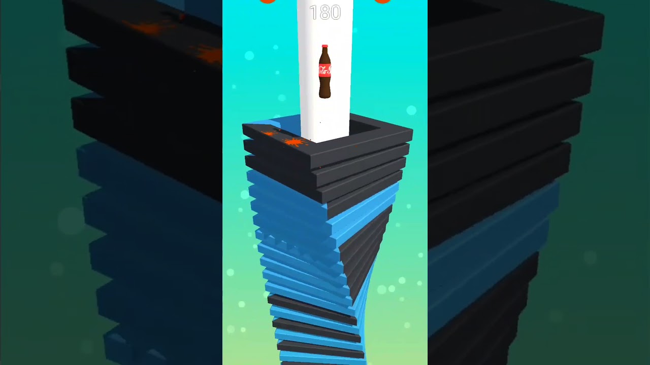 Stack Ball 3D Game | Level 539 |Play StackBall Game In Fast Speed | Stack Ball GameYouTube Short