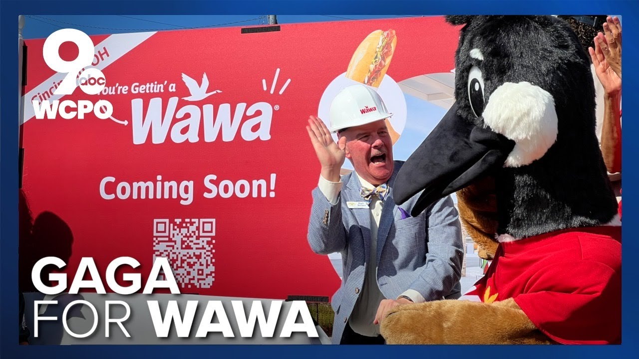 Fans flock to Ohio's first Wawa groundbreaking in Cincinnati