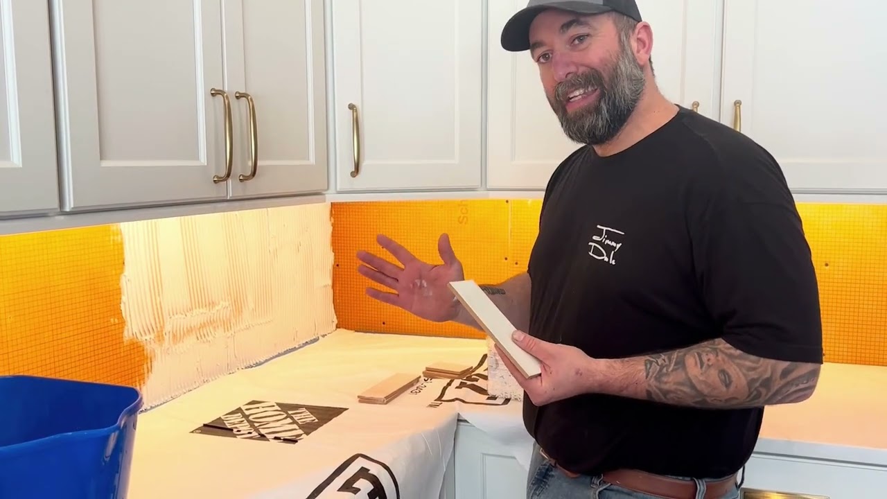 How to install a subway tile backsplash like a pro!