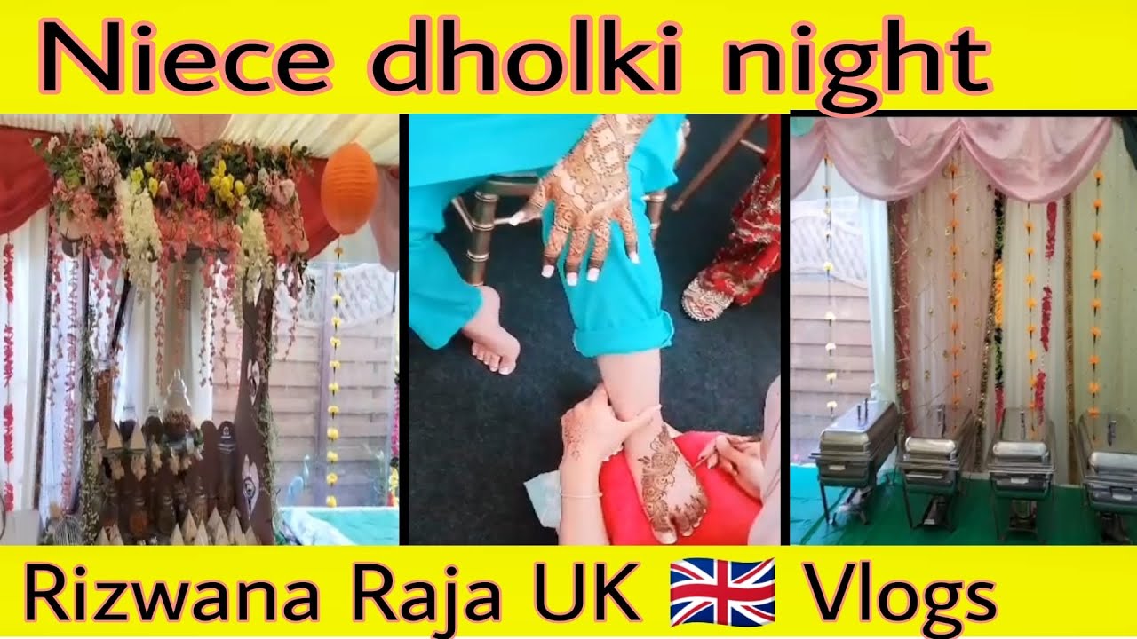 Niece Dholki  | Dholki Function |  Dholki Night Rizwana Raja UK 🇬🇧 Vlogs