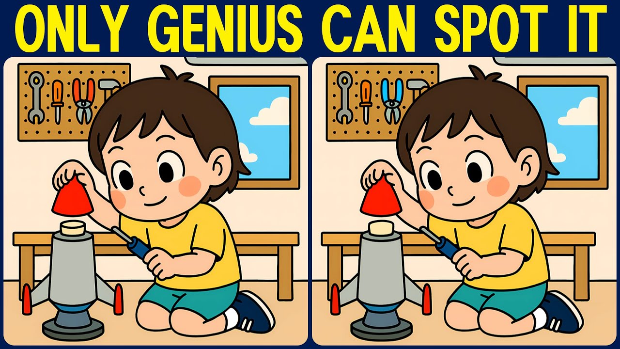 [Spot the Difference Brain Training] Try this slightly tricky puzzle.