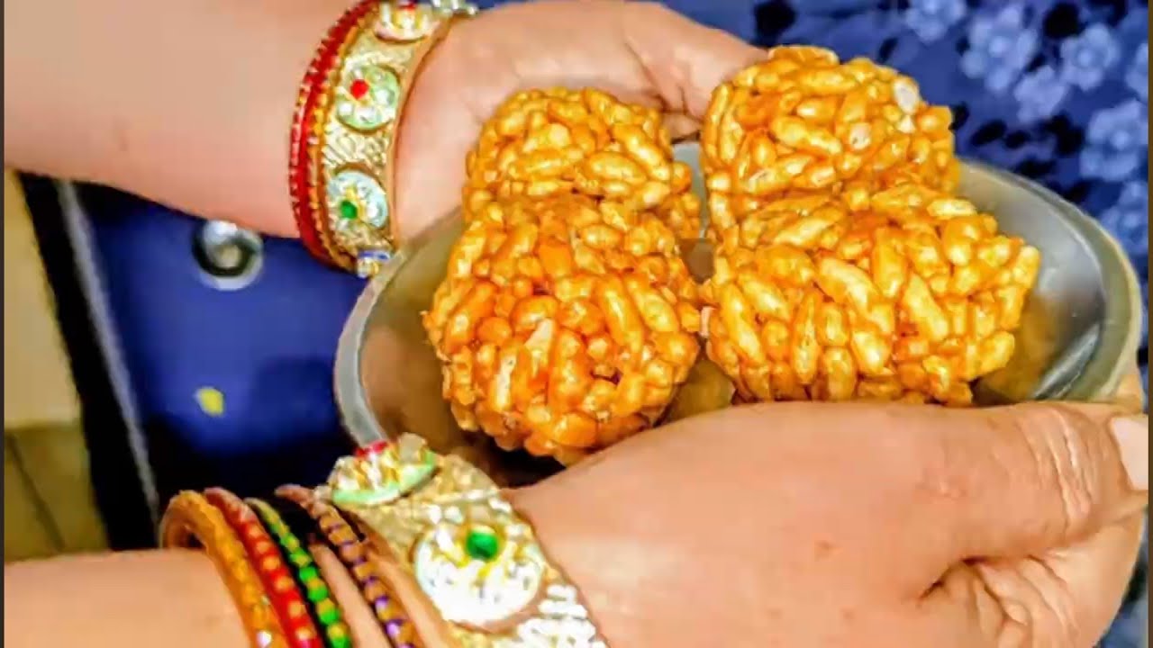 Delicious Ladoos of puffed rice & jaggery with chef Usha Rawat Recipes Homemade Indian Recipe 
