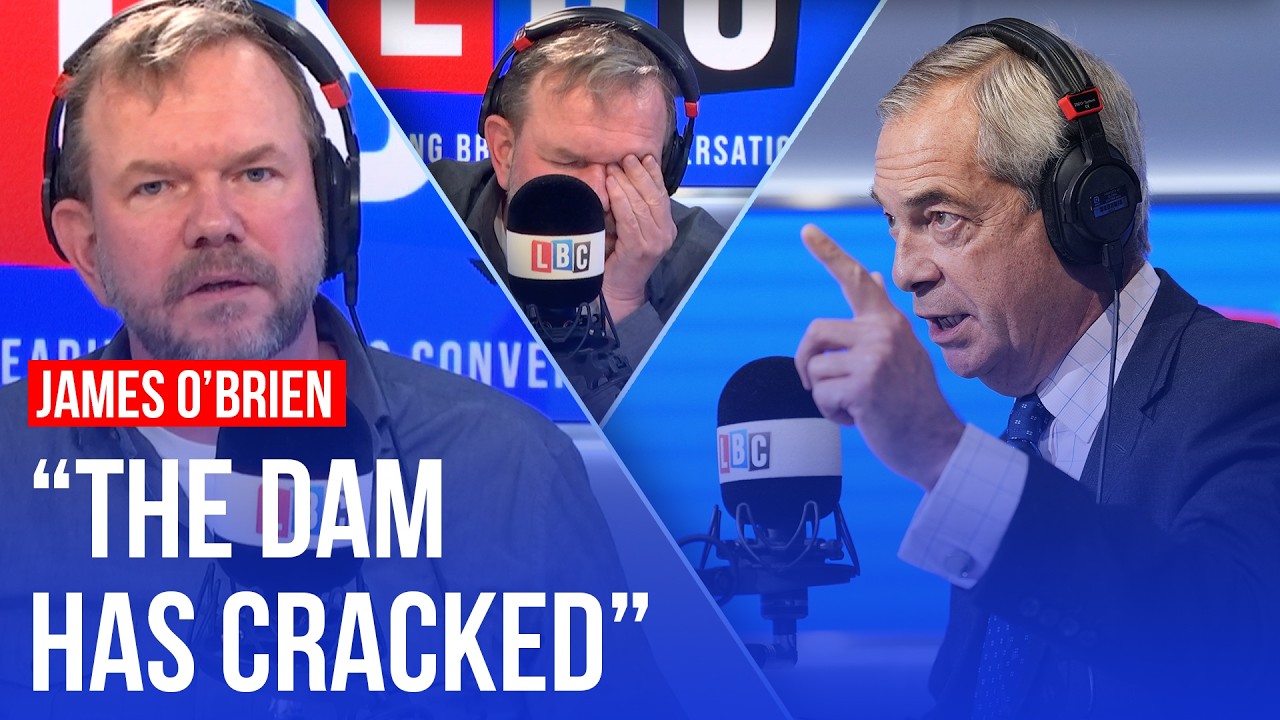 James O'Brien reacts to Nigel Farage's LBC phone-in