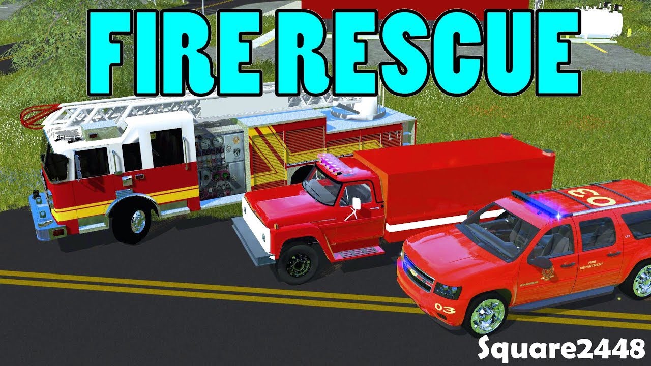Farming Simulator 17 Fire Rescue | New Fire Trucks | Brush Fire