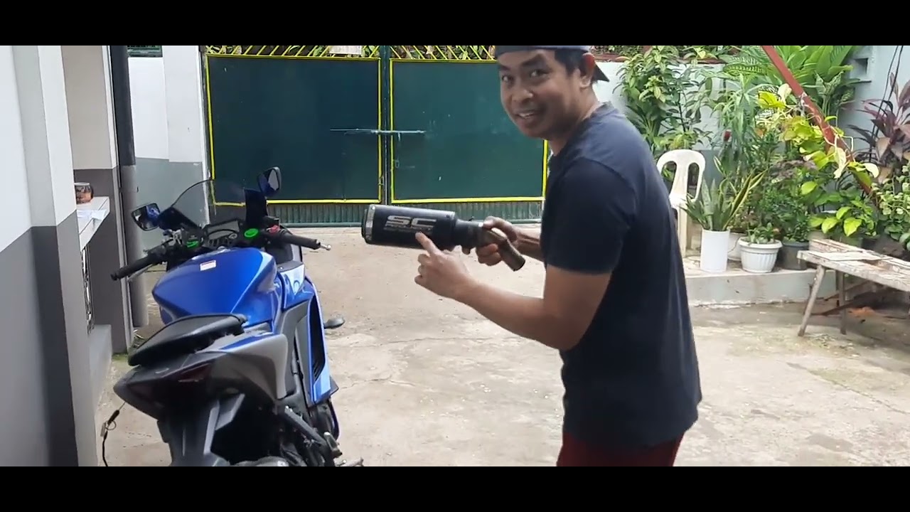 Reinstall slip-on SC project exhaust for my Yamaha yzf R3, ready for long ride | jeepdaz moto