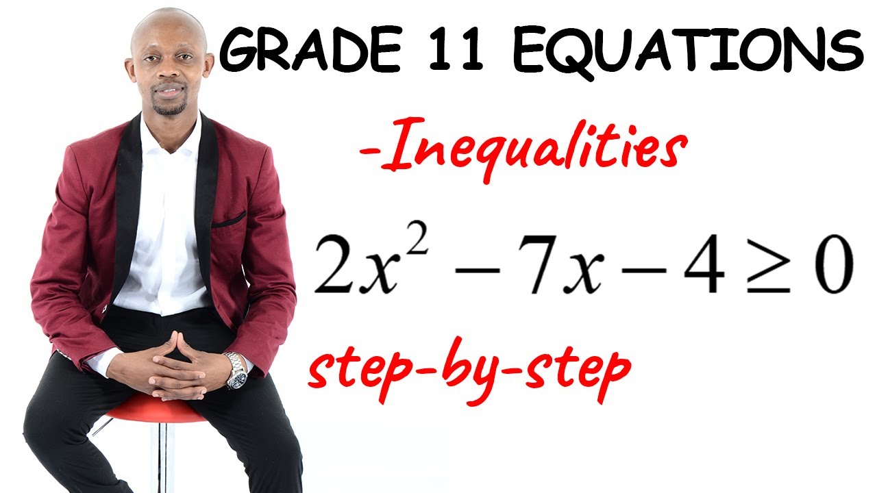 INEQUALITIES; Strategies On How To Approach Them. Done In Grade 11, Examined Also In Grade 12