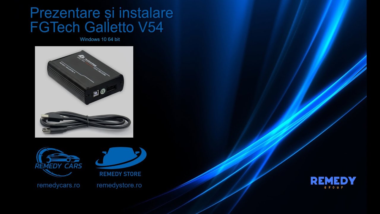 Prezentare si instalare Galletto  V54 Windows 10 64 bit