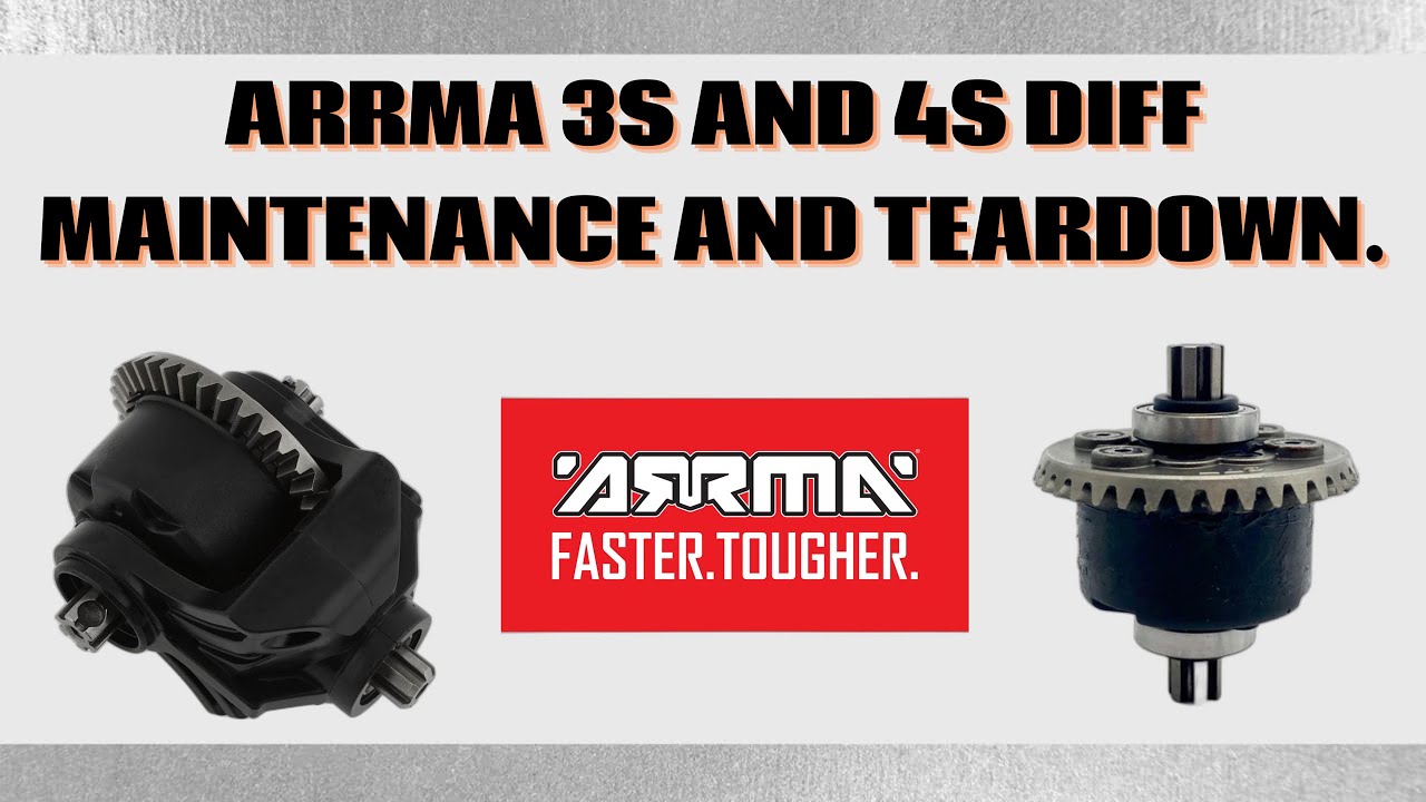 ARRMA 3S and 4S DIFF MAINTENANCE AND TEARDOWN.