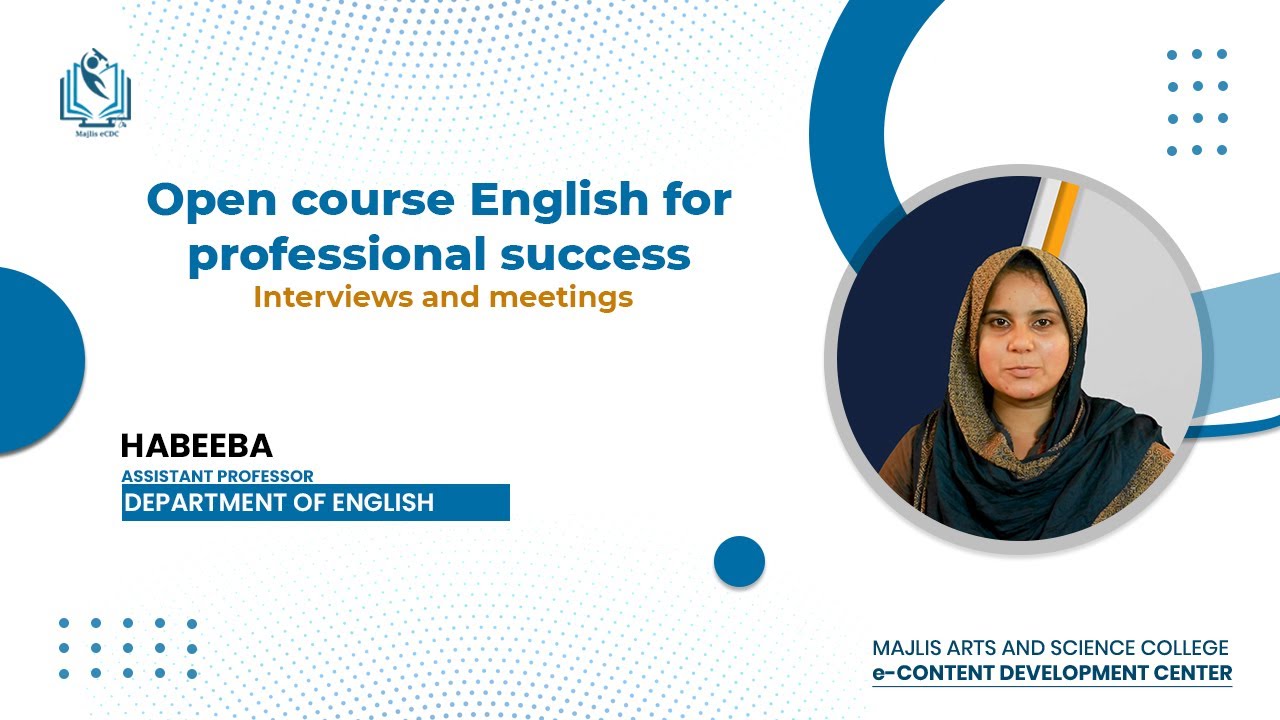 English For Professional Success- BA English Open Course (Calicut University)