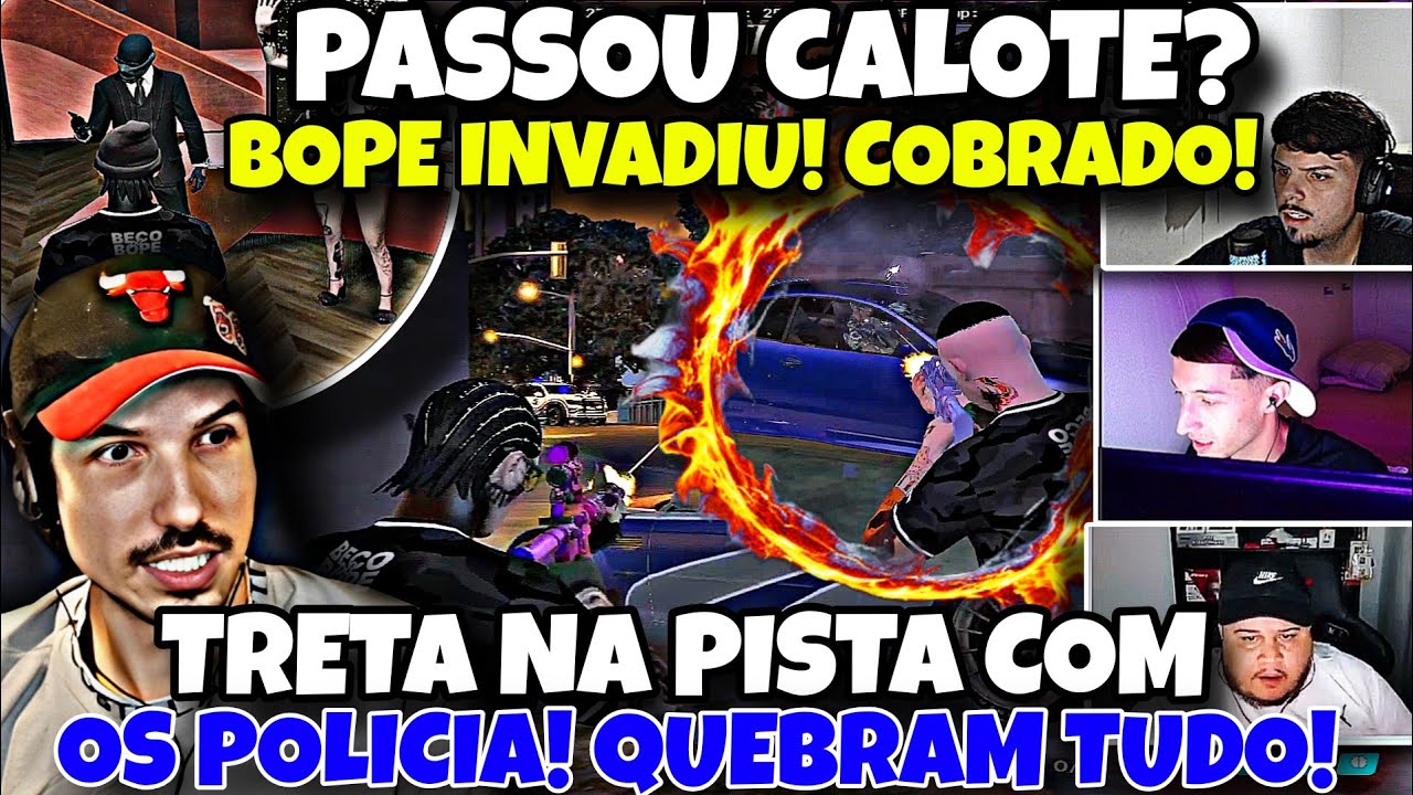 DEU RUIM! BOPE FEZ QRR DEU TRETA NA PISTA CONTA OS PM! INVASÃO NO QG PEGARAM 02, DERAM CALOTE?!😱🔥
