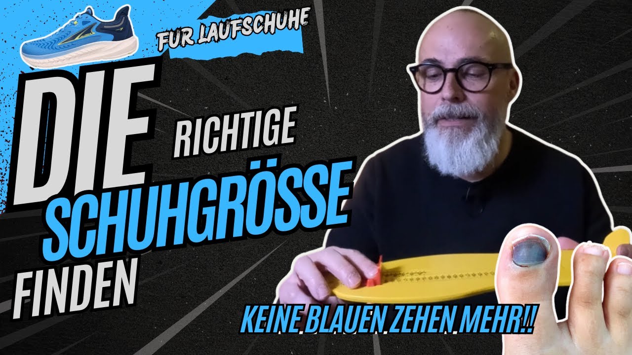 Keine blauen Zehen mehr! So findest du die richtige Schuhgröße für Laufschuhe  #running #schuhgröße