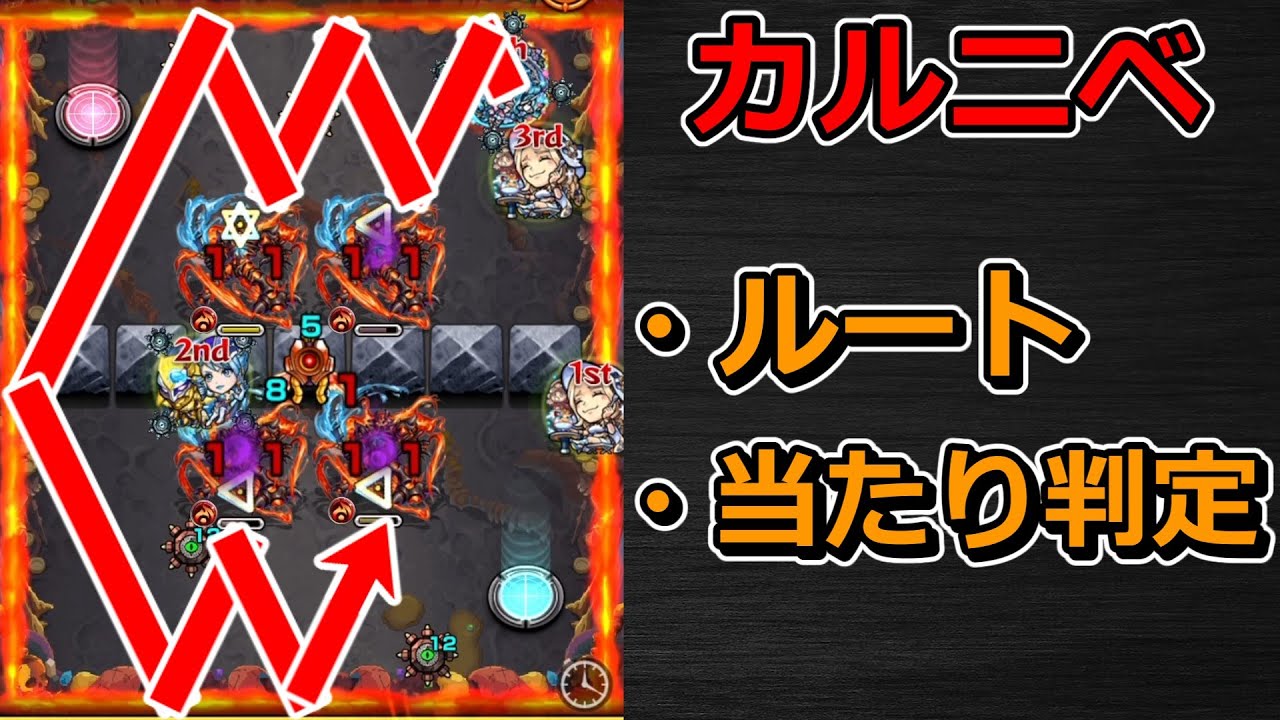 【轟絶　カルニベ】ルート ＆ 当たり判定集