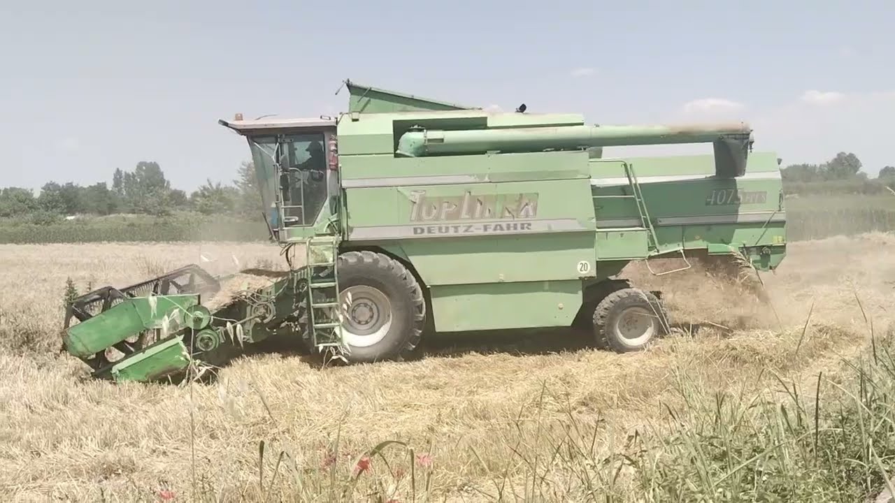 DEUTZ-FAHR 4075 HTS-αλωνισμα σιταριού 2025