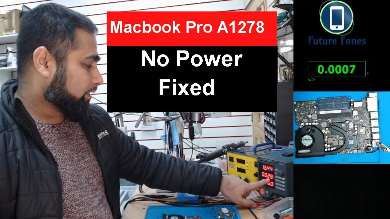Macbook Pro A1278 No Power, No Green light Fixed Diagnostic Details!