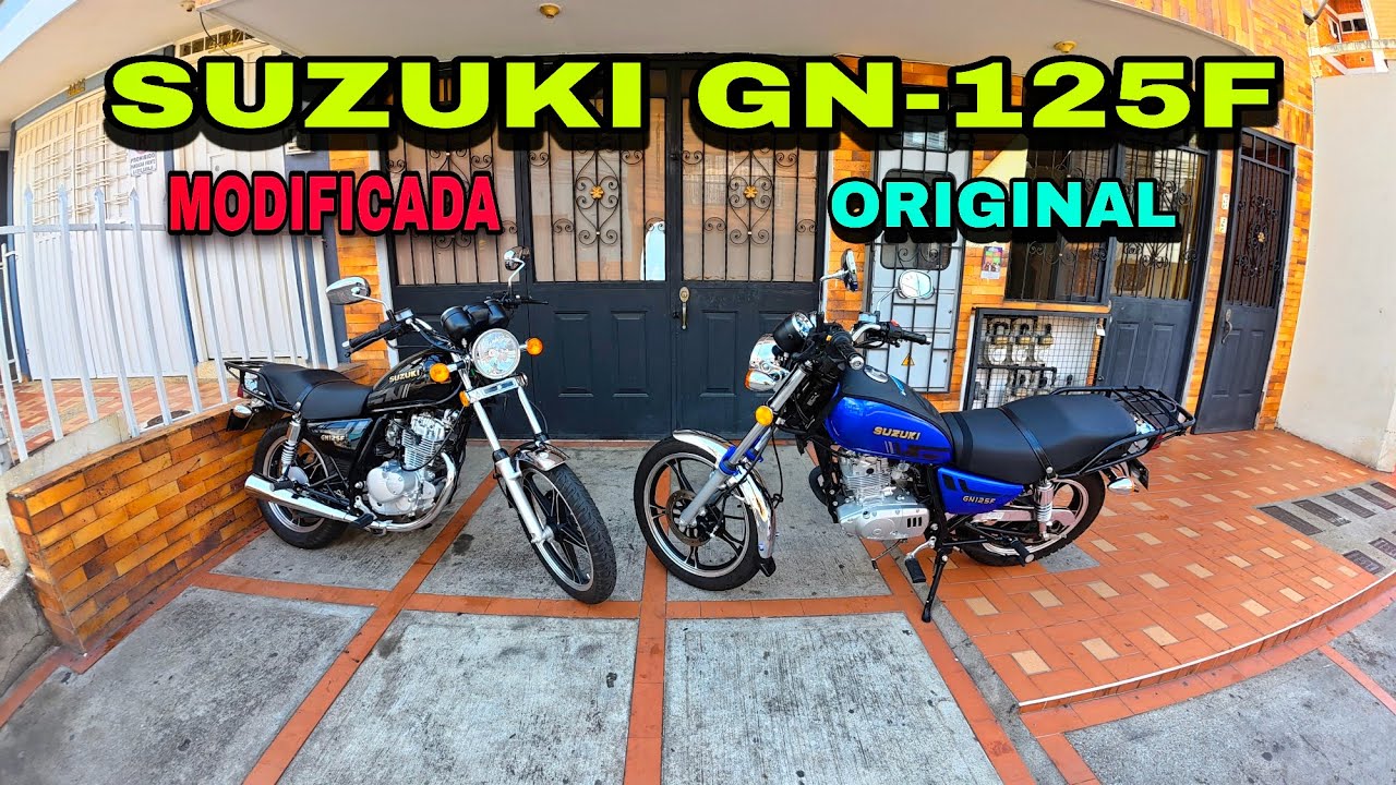 GN 125 / DOS SUZUKI GN-125F una MODIFICADA y una ORIGINAL