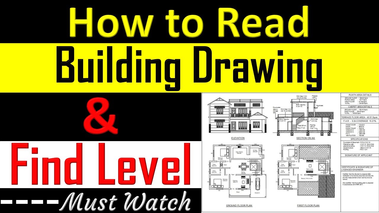 Basic Details of Drawing Reading at Construction Site | What are detailed Drawings in Construction.