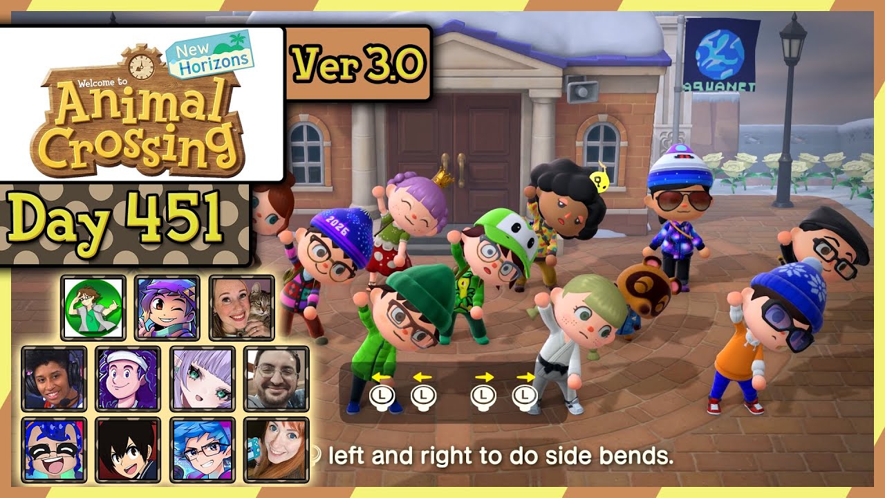 Animal Crossing: New Horizons - Day 451 - The 12-Player Session!