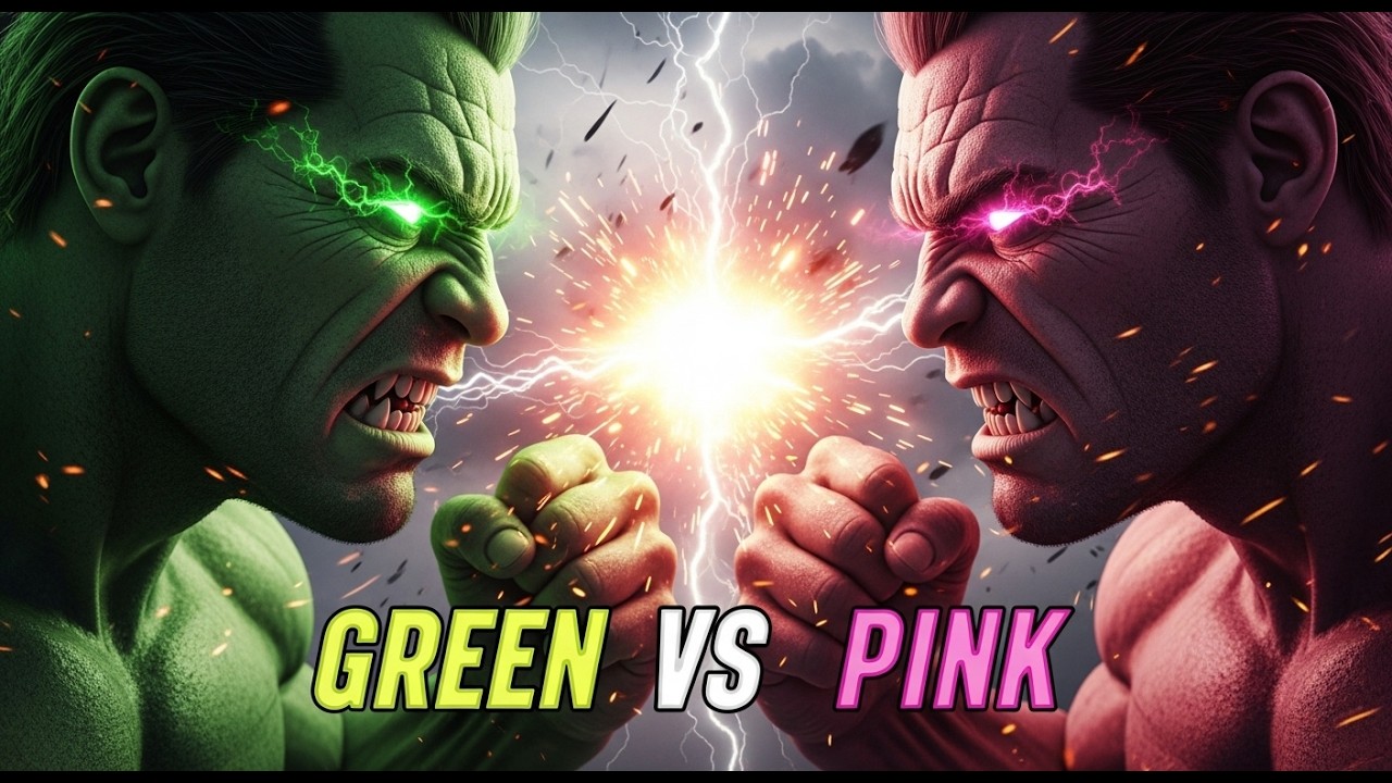GREEN HULK vs PINK HULK 🔥 Full Story Final Battle | Epic Power Fight | LoosyHulk