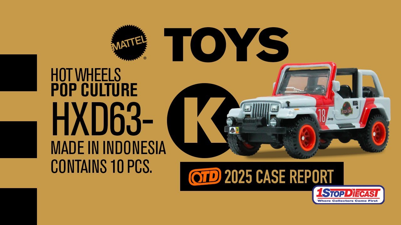 Hot Wheels 2025 POP CULTURE (mix 4) K case unboxing presented by 1 Stop Diecast