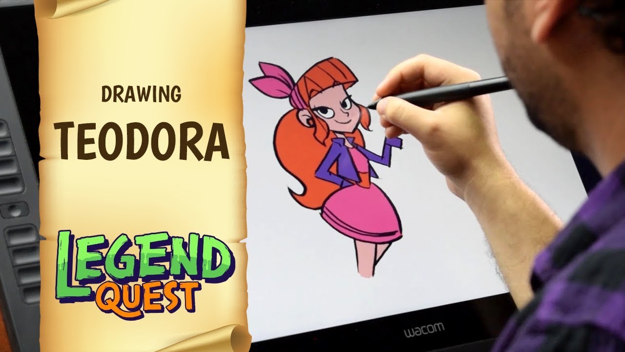 Let's draw TEODORA! | Legend Quest NOW STREAMING ON NETFLIX