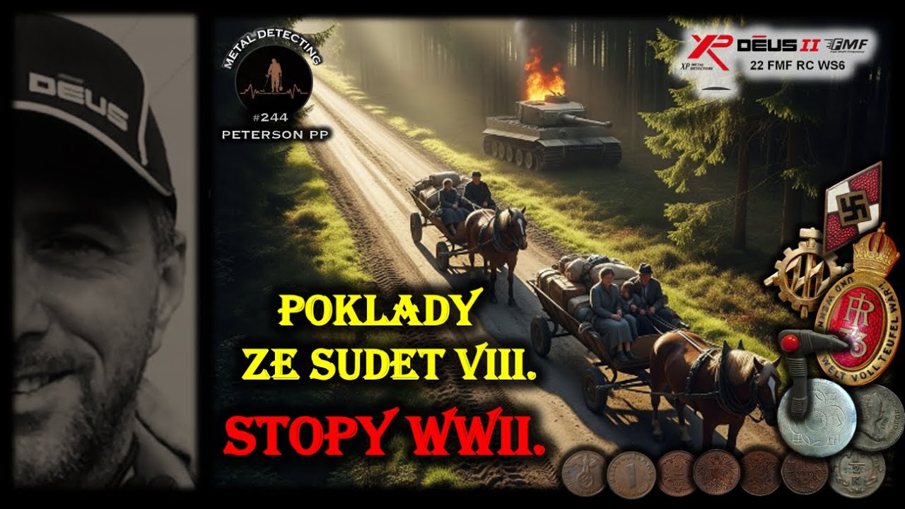 POKLADY ZE SUDET VIII. TOHLE JE  WWII. !!! Z ÚVOZOVÝCH CEST A KOPCŮ SE TO STÁLE SYPE 
