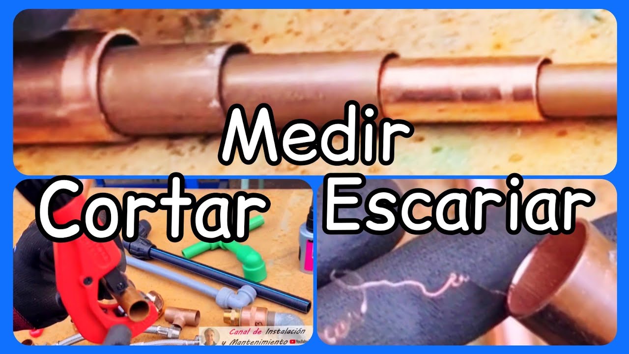 🧑🏻‍🔧💦Medir, Cortar y Escariar el tubo de cobre para Fontanería #fontanería_básica